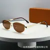 Nuevas Gafas de Sol Retro Ovaladas con Montura de Metal de Alta Calidad para Hombres y Mujeres Gafas de Sol de Moda Europeas y Americanas Transfronterizas