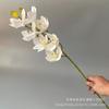 Suministro transfronterizo de flores artificiales 3D Cymbidium de alta gama para decoración de auditorios de bodas, materiales florales, accesorios para el hogar, arte floral.