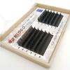 Vento soprando 0,15 único cabelo liso fosco enxerto cílios cinza plano duplo apontado luz pena plantio cílios postiços