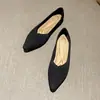 Tênis Casual Malha Respirável Salto Baixo Bico Fino Boca Rasa Céu Estrelado Flash Flying Weaver 2022 Novo