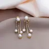 Pendientes Largos de Plata con Borlas de Diamantes Completos Super Brillantes, Populares en Línea, Hacen que el Rostro Parezca Más Delgado, Pendientes de Cadena Elegantes y Versátiles