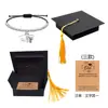 Caja de Empaque para Temporada de Graduación Transfronteriza Caja de Regalo para Pulsera Caja de Regalo para Collar Caja de Dulces Sombrero de Graduación Caja de Papel para Fiesta de Graduación 50 Piezas