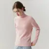 Zhenrong~Suéter de Punto 100% Cachemira de Cuello Alto para Mujer, para Usar Solo o en Capas, para Viajar al Trabajo, Capa Base Minimalista