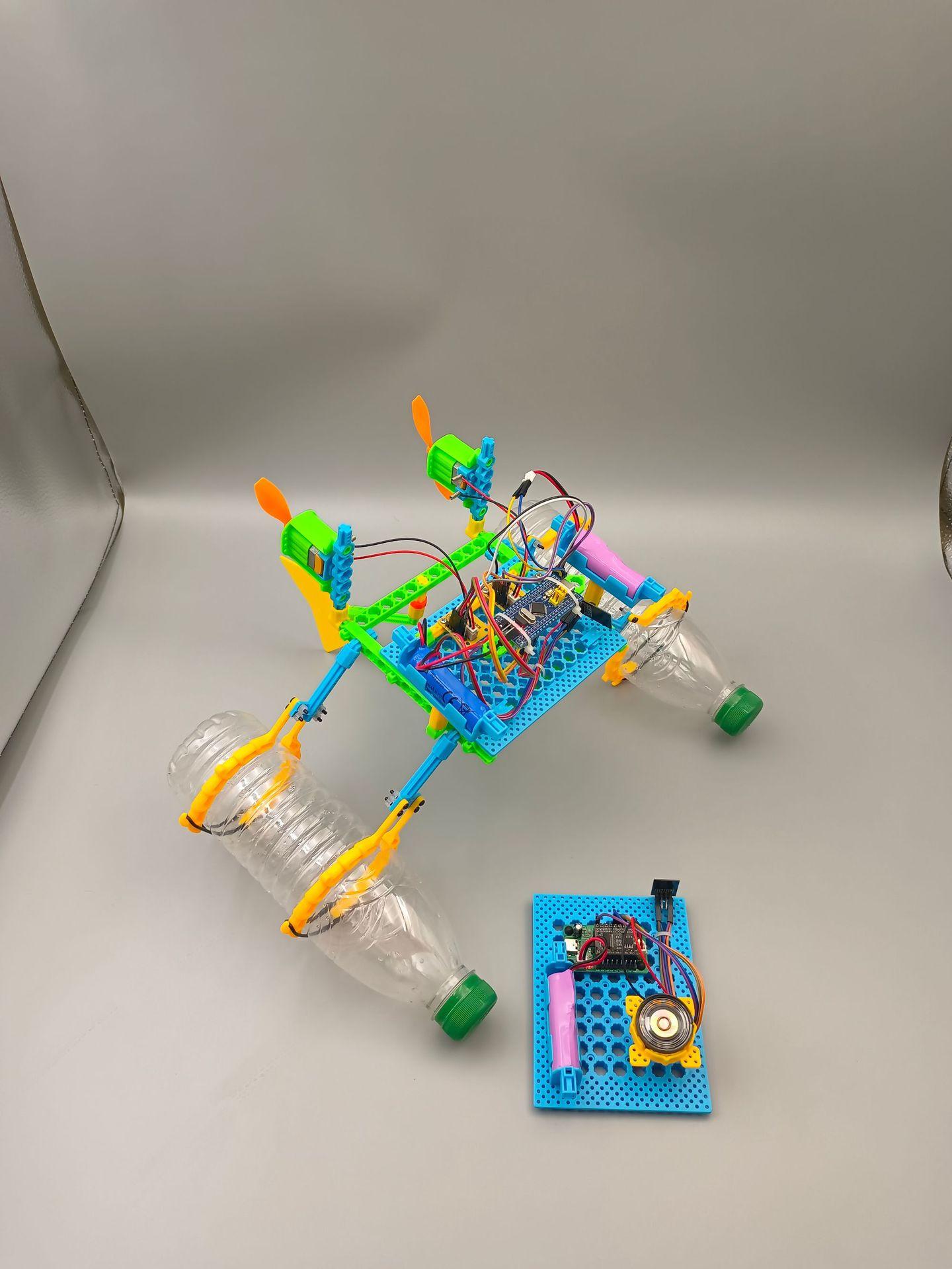 语音风力船组装图1