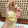 Shuibeizijin 999 Te Deixará Rico e Próspero Imediatamente. Bolsa de Corrente para Celular Pingente Presente Chaveiro de Corda de Couro para Namorada