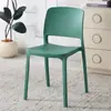 Taburete moderno minimalista de estilo nórdico con respaldo, silla de comedor de plástico para ocio para uso doméstico, silla con respaldo engrosado de grado comercial