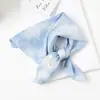 Lenço Xadrez com Bolinhas Vintage de Alta Qualidade Lenço Decorativo para Cabeça Lenço de Seda Novo Estilo Primavera e Verão