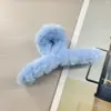 Oufei Le versão coreana do grande clipe de pelúcia de vison outono e inverno parte de trás da cabeça cabelo de coelho clipe de tubarão grampo de cabelo acessórios de cabelo atacado