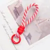 Lanyard Corto Tejido Mini de 8 cm Colgante de Llavero de Peluche Colgante Llavero Correa de Teléfono Tejida a Mano con Bloqueo de Color