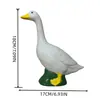 Decoraciones de jardín y patio más vendidas a nivel transfronterizo, adornos grandes de ganso blanco en varios tamaños, decoraciones realistas de animales para porche en stock