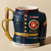 Caneca do 250º Aniversário de Novo Produto Transfronteiriço Caneca do 250º Aniversário do Corpo de Fuzileiros Navais dos EUA