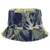 Procesamiento Personalizado de Sombreros de Cubo Artísticos Tie-Dye Transfronterizos Europeos y Americanos, Sombreros de Moda para Exteriores, Playa, Sombrilla y Protección Solar