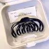 Pinza para el pelo de lunares blancos y negros coreana, estilo retro simple, pinza versátil de color gelatina para la parte trasera de la cabeza, pinza de tiburón