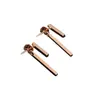 Nuevos Pendientes Geométricos Largos en Tira para Mujer, Estilo Vintage Simple de Doble Uso, Accesorios para Orejas de Estilo Nicho Irregular Dulce-Cool