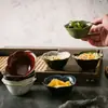 Cuenco de Flores Cerámico, Vajilla para Fondue de Nueve Compartimentos, Cuenco Cerámico para Snacks Horneado en Horno, Cuenco para Salsa para Dipear, Cuenco para Mascarilla Facial, Vajilla Cerámica