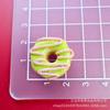 Juguete de Comida de Simulación Pan Dona Resina Accesorios DIY Funda para Teléfono Móvil Horquilla Adorno para la Cabeza Agujero para Taza de Agua Decoración para Zapatos