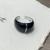 Anel Brilhante Estilo Blogger Coreano com Gotejamento de Óleo, Anel Aberto de Alto Padrão Estilo Ins, Design de Nicho, Novo Anel para Dedo Indicador