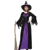 Novo Cosplay de Fantasma Feminino para Role-Playing de Halloween 2018 Fantasia de Bruxa Conjunto de Vestido Longo Roupa de Palco