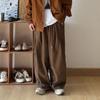Calça Casual de Trabalho Cor Sólida Retro Japonesa para Homens 2026 Primavera Nova Design Amplo Solto Calças Longas Versáteis