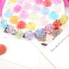 Color rosa AB color sólido creativo diy paquete de material carcasa de teléfono móvil adorno para la cabeza horquilla flor joyería resina paquete de accesorios