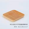 Plato de porcelana de imitación de veta de madera de estilo japonés, plato comercial para olla caliente de carne, plato de acompañamiento para barbacoa, plato occidental, platos de plástico, vajilla