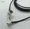 Ensamblaje de cable coaxial RF de 75 ohmios RG174 negro TV macho en ángulo a macho en ángulo cable de transmisión de video