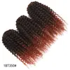 Extensões de cabelo trançadas à mão de 8 polegadas para atacado de comércio exterior, perucas Mary Baby, dreadlocks, tranças espirais, cachos pequenos em mola, multicolor