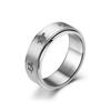 Amazon transfronterizo nuevo anillo giratorio de tortuga pequeña de 8 mm joyería para parejas fabricantes fuente grande favorablemente