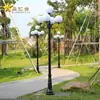 Lámpara de Poste Alto para Calle Impermeable de Exterior Jardín Villa Estilo Europeo Patio de Casa Césped Patio 3m Comunidad Cinco Cabezales Paisajismo