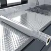 Pegatina de Cocina Gruesa Resistente al Aceite y a Altas Temperaturas Patrón de Mármol Autoadhesiva para Gabinete Encimera Pared Papel de Aluminio Directo de Fábrica