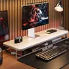 Soporte para Monitor de Computadora de Escritorio, Estante de Almacenamiento, Organizador de Escritorio, Soporte Extendido para Laptop, Sala de E-Sports