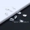 Zircón de Media Luna Calidad 7A, Zircón de Media Luna Blanco y de Colores con Base Puntiaguda, Piedras Sueltas, Venta al por Mayor de Fabricante de Wuzhou