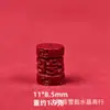 Cinabrio Natural Seis Palabras Verdaderas Palabras Cuentas Sueltas Cuentas de Barril Alto Contenido Arena Púrpura Dorada Proverbios Pulsera de Cuentas DIY Accesorios de Joyería