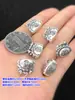 Plata pura s999 Retro Zodiaco Dragón Empanada Dragón Bendición Colgante Pulsera de Cuerda Trenzada a Mano Pulsera Collar Accesorios DIY Hechos a Mano