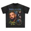 Camisa de fundo divertida de anime retrô lavada europeia e americana de rua alta, camiseta casual solta de manga curta para casal, camiseta masculina e feminina Trbottomy