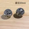 Estilo retrô tian liga de ferro diamante octogonal espaçador contas espaçador cristal acessórios pulseira colar componentes para miçangas