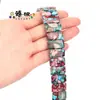 Acessórios de Pulseira Mais Vendidos Transfronteiriços Coloridos Marca de Mão Pedra Imperial Retangular Marca de Mão DIY Pedra Contas Soltas Fabricante Atacado