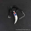 Collar Vintage Audaz Diente de Lobo para Hombre, Colgante Personalizado de Diente de Perro, Colgante de Acero Inoxidable Estilo Americano, Accesorio Punk