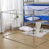Soporte para mosquitero poste de soporte para pavimentación superior e inferior retráctil de acero inoxidable no retráctil soporte dormitorio estudiantil Universal