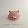 Gorro de bebé caricatura primavera y otoño fino gorro de piso para niños y niñas bebé oso lindo protección solar gorro melón verano