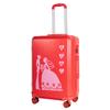 Maleta de Boda, Maleta de Dote para la Novia, Maleta con Ruedas para Viaje de Bodas, Maleta Grande Roja con Contraseña, Par