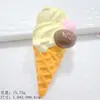 Nuevos Accesorios de Resina de Cono de Helado Pintado para DIY Funda de Teléfono Móvil Llavero Pasador Imán para Refrigerador Material Decorativo