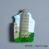 Imanes de Refrigerador de Resina con Diseños de Edificios Famosos del Mundo, Molinos de Viento Holandeses, Puente Golden Gate, Imanes 3D, Souvenirs de Viaje