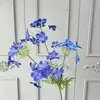 Arranjo de Casamento de Flor Artificial Azul de Alta Qualidade Floral DIY Arranjo de Flores Exterior Vitrine de Shopping Center Paisagismo de Flor Artificial