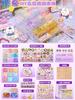 Frisado artesanal DIY Material Bolsa Pulseira Infantil Meninas Brinquedos Meninas Auto-frisado Glaze Pulseira Princesa Colar