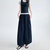 Pantalones jogger de poliéster-nailon azul marino para mujer, nuevo estilo de verano, holgados, para yoga, adelgazantes, de pierna recta, pants deportivos casuales para personas petite