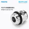 FESTO Conector Roscado de Conexión Rápida NPQM-D-G38-Q12-P10 Conector de Tubería Industrial Original Genuino