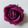 Cabeza de flor de rosa redonda de franela 7cm flor artificial hecha a mano manualidades diy ramillete de boda pasador tocado de flor pared de flores flor artificial