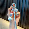 Chaveiro Gato Morango Desenho Animado Gatinho Pingente de Bolsa Lanyard de Celular Fofo Pingente para Chaveiro de Carro Pequeno Presente