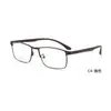 Nuevos armazones de metal de acero para anteojos de hombre estilo business casual con patillas de plástico y acero, venta al por mayor desde fabricante de Danyang, se pueden adaptar con lentes de prescripción